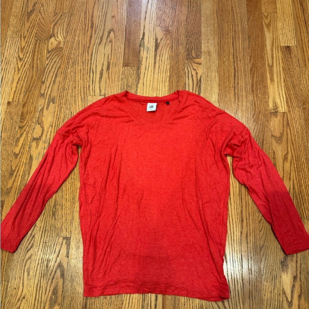 Orange Long Sleeve Top